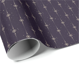 Hemels geometrisch naadloos patroonontwerp cadeaupapier