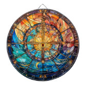 Hemels Glas in lood Dartboard Dartbord (Voorkant)