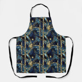 Hemels Glas in lood Schort (Voorkant)