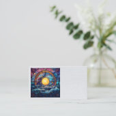 Hemels Glas in lood Visitekaartjes (Staand voorkant)