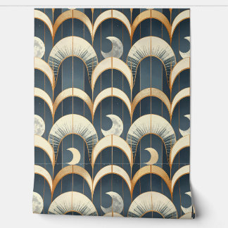 Hemels Gouden Boogpatroon Behang