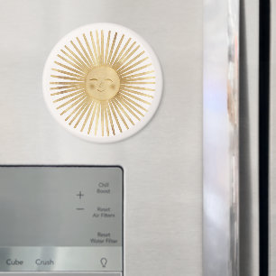 Hemels Gouden Zon Gelukkig Zonneschijn Boho Modern Magneet