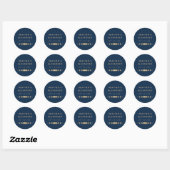 Hemels Huwelijk Ronde Sticker (Vel)
