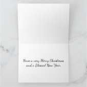 Hemels Kerstlandschap met Heilig Kruis Kaart (Binnen)