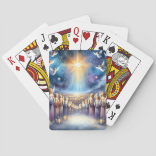 Hemels koor onder de ster van Bethlehem Pokerkaarten