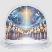 Hemels koor onder de ster van Bethlehem Sneeuwbol (Voorkant)