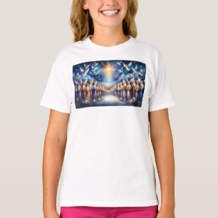 Hemels koor onder de ster van Bethlehem T-shirt