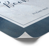 Hemels Nachtelijk Firmament Met Frame Gastensign Poster (Hoek)