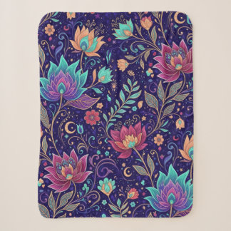 Hemels Nachtelijk Lotus Bloemmotief Dekbed Sherpa Deken