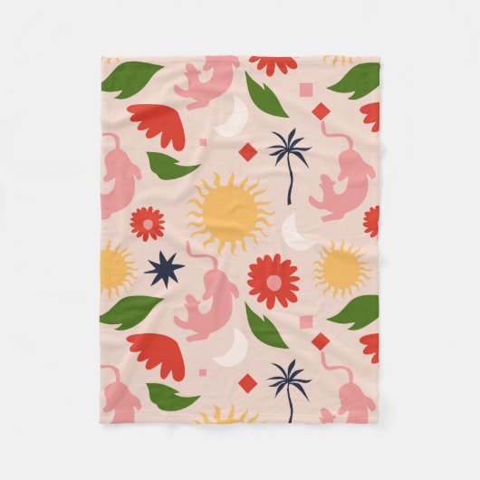 hemels Oerwoud Fleece Deken (Voorkant)