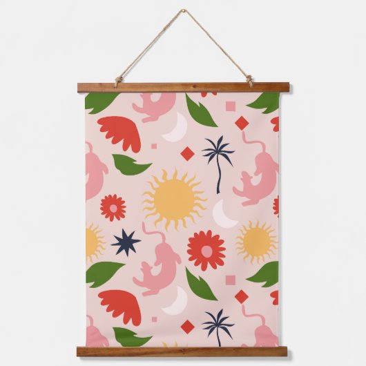 hemels Oerwoud Hangend Wandkleed (Voorkant)