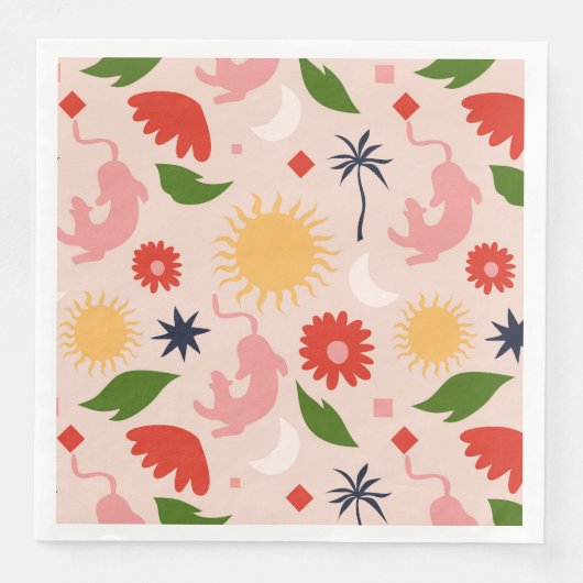 hemels Oerwoud Servet (Voorkant)