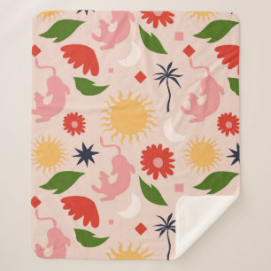 hemels Oerwoud Sherpa Deken