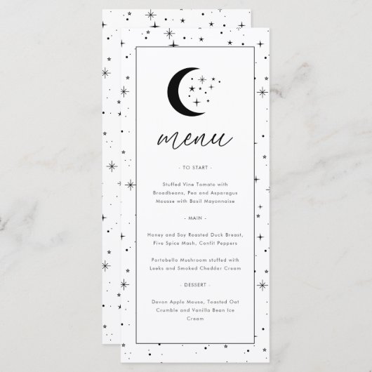 Hemels Plat Menu (Voorkant / Achterkant)