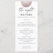 hemels repetitiediner | Pink Blush Moon Menu (Voorkant)