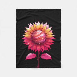 Hemels Roos-zwart Fleece Deken