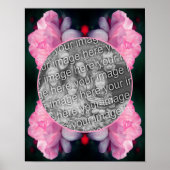 Hemels Roze Roos Bloem Maak Je Eigen Foto Poster (Voorkant)