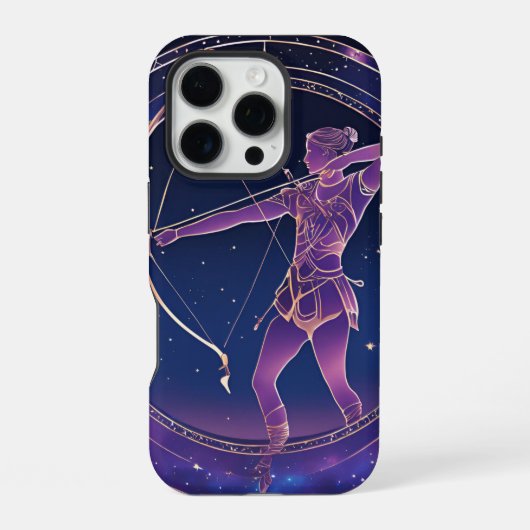 Hemels sterrenbeeld Boogschutter iPhone Hoesje (Achterkant)