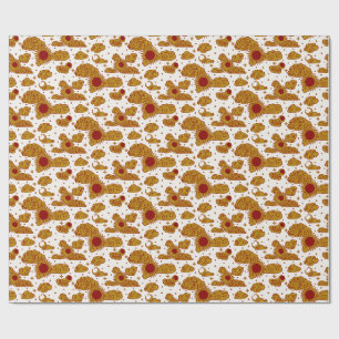 Hemels Toile-motief (Krimson Eclipse) Cadeaupapier