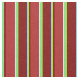 Hemelsblauw, Chartreuse, Maroon, Rood & Lichtgeel Stof