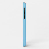 Hemelsblauw Effen kleur | Minimalistische elegante Case-Mate iPhone Case (Achterkant/links)