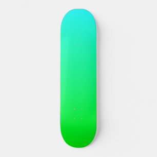 Hemelsblauw en groene verloop skateboard deck