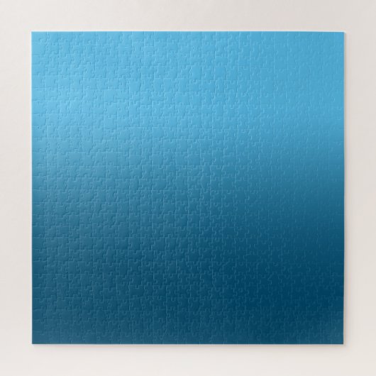 Hemelsblauw en Oceaanblauw Ombre Legpuzzel (Verticaal)