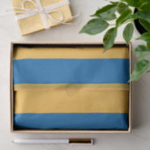 Hemelsblauw en Warm Geel Strepen Tissuepapier (Geschenk)