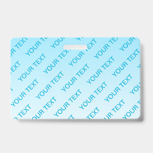 Hemelsblauw (kleur kan worden veranderd!) Ombre & Badge
