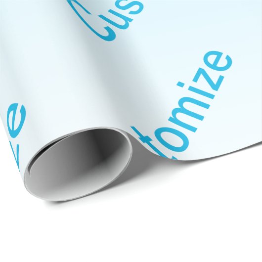 Hemelsblauw (kleur kan worden veranderd!) Ombre & Cadeaupapier (Rol Hoek)