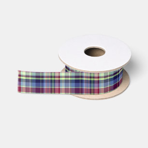 Hemelsblauw Navy Bourgondië Pistache Preppy Madras Lint