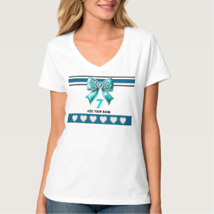 Hemelsblauwe Boog - Naam Nummer Sokken T-shirt