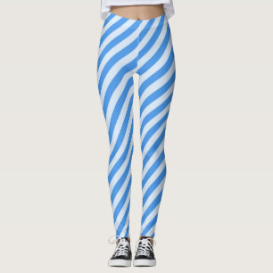 hemelsblauwe strepen broek leggings