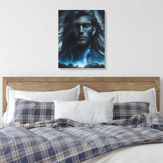 Hemelse Adonis Canvas Afdruk (Insitu (Slaapkamer))
