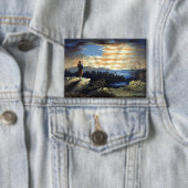 Hemelse Amerikaanse vlag in de lucht, Zouave Burge Button (Insitu)