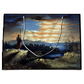 Hemelse Amerikaanse vlag in de lucht, Zouave Burge Groot Cadeauzakje (Voorkant)