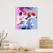 Hemelse Beer met een Glimlach          Poster (Keuken)