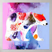 Hemelse Beer met een Glimlach          Poster (Voorkant)