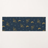 Hemelse Bij Yoga Mat – Maan & Sterren Patroon (Voorkant (horizontaal))