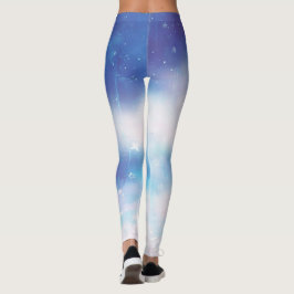 Hemelse Blauwe Nevel Leggings