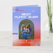 Hemelse BLIJFSTE MOEDER Ooit Moederdag Foto Feestdagen Kaart (Voorkant)