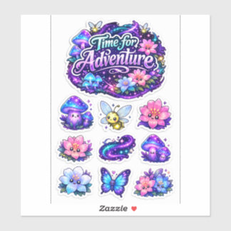 Hemelse Bloei – Magische Avonturen Bloem Sticker