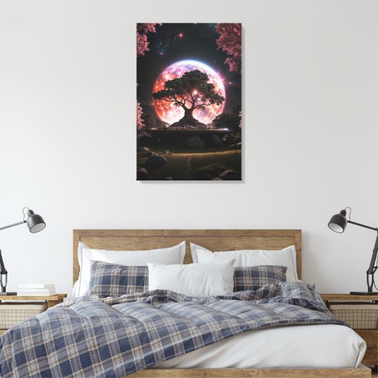 "Hemelse Bloesem" Canvas Afdruk (Insitu (Slaapkamer))