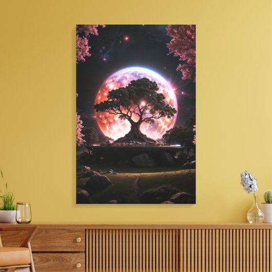 "Hemelse Bloesem" Canvas Afdruk (Insitu (Woonkamer))