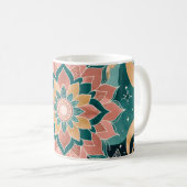 Hemelse Boho Lotus Droom Mok | Roze (Voorkant rechts)