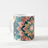 Hemelse Boho Lotus Droom Mok | Roze (Voorkant links)