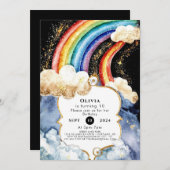 Hemelse Boho regenboog verjaardag Kaart (Voorkant / Achterkant)