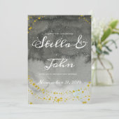 Hemelse Boho Trouw Uitnodiging (Staand voorkant)