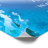 Hemelse Bomen Schitterend Blauwe Bruiloft Poster (Hoek)