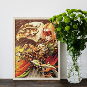 Hemelse boogschutter en adelaar poster